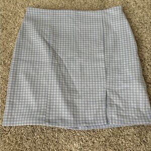 Forever 21 Blue and White Mini Pencil Skirt